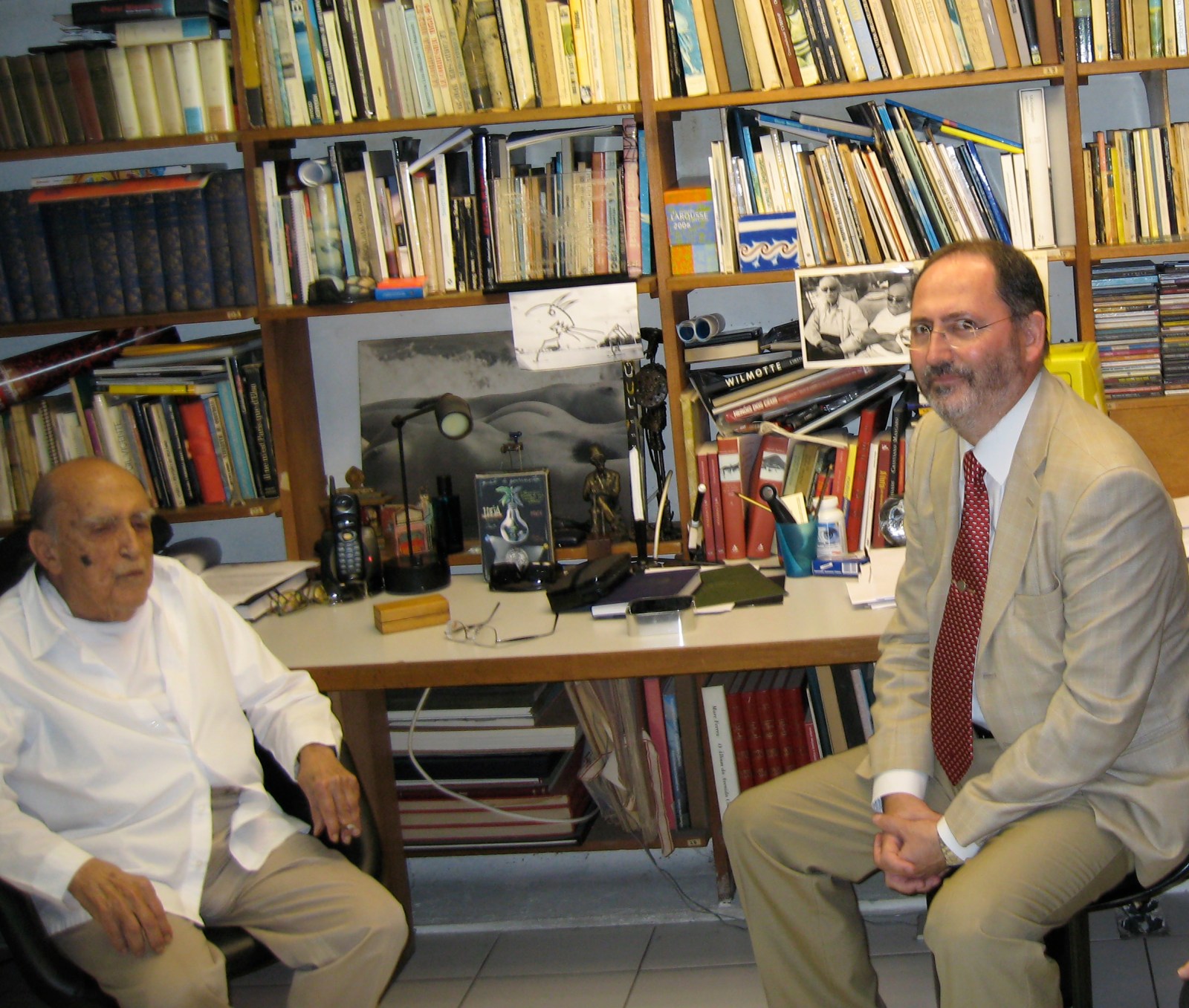 Con D. Oscar Niemeyer