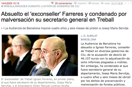 ¿La noticia es la condena o la absolución?