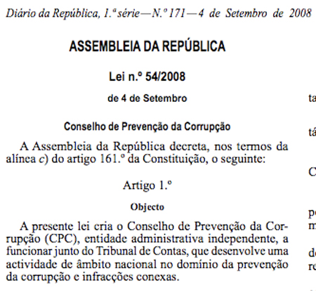 Diario Oficial de la República portuguesa