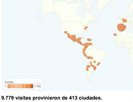 Mapa de marzo de 2009