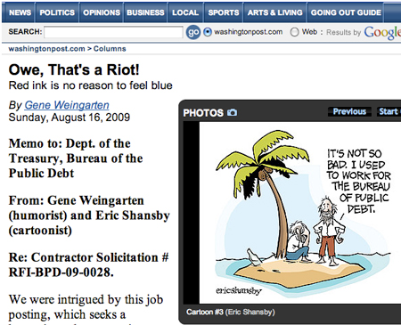 Washington Post, 16 de agosto de 2009 Washington Post, 16 de agosto de 2009