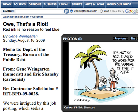 Washington Post, 16 de agosto de 2009