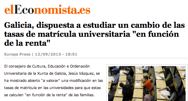 Tasas en funcion de renta