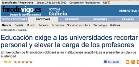 Galicia austeridade ...
