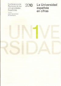 Portada del libro "La Universidad española en cifras-2010"