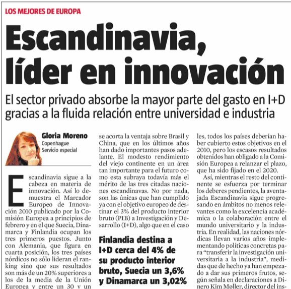 Escandinavia, lider en la innovación