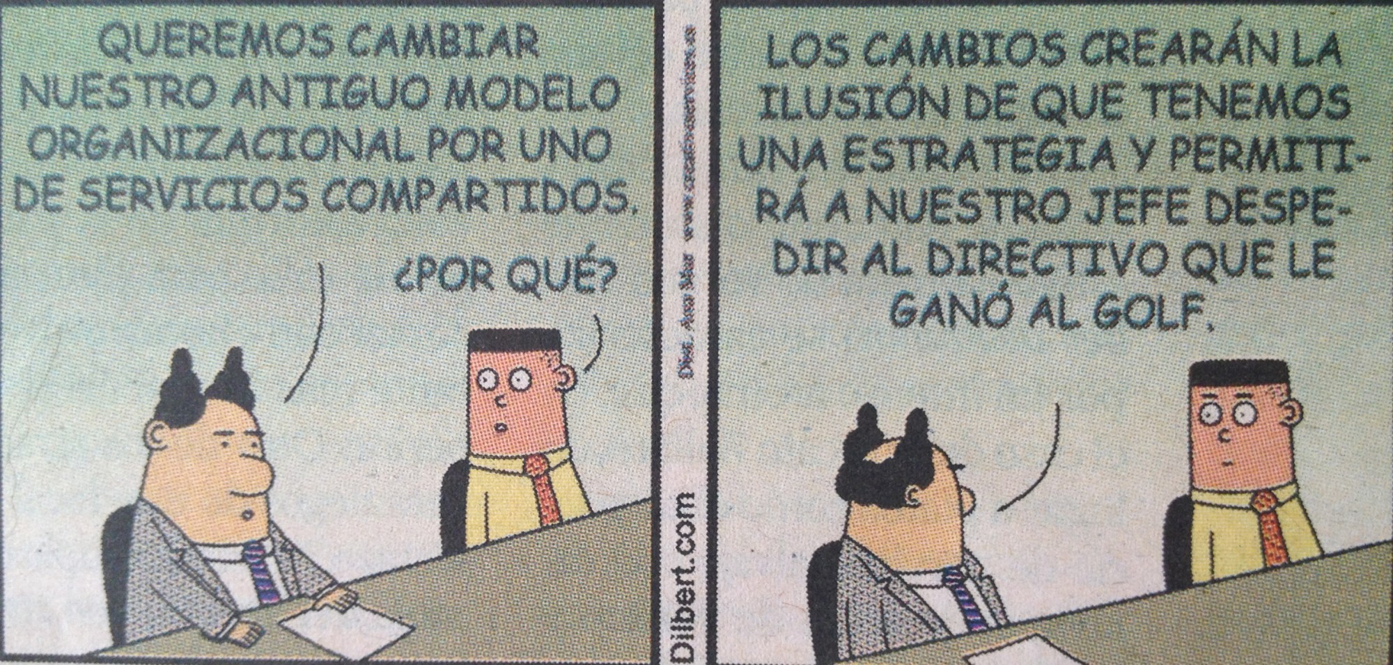Cambio organizacional Dilbert