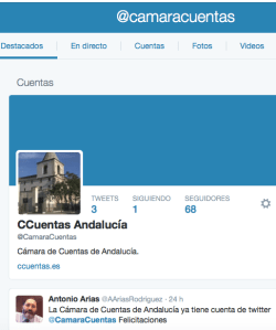 Twitter Cámara de Cuentas Andalucia