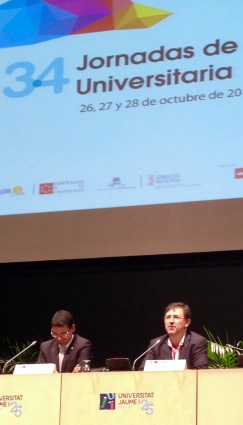 El rector Vicent Climent y el Gerente Andres Marzal